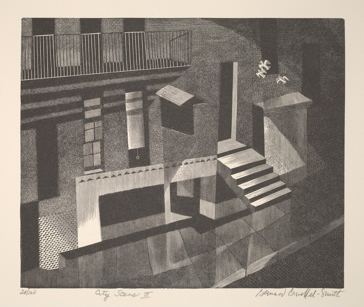 City Scene II by Bernard Brussel-Smith