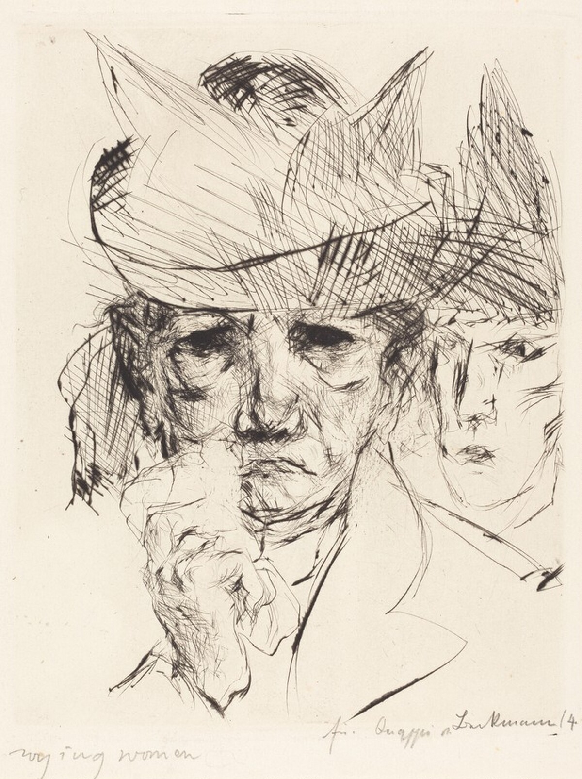 Weeping Woman (Weinende Frau) by Max Beckmann