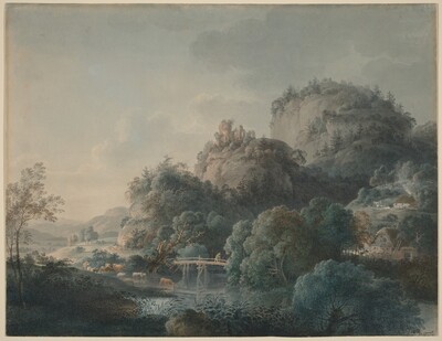 The Ruins of the Monastery of Oybin in the Zittau Mountains