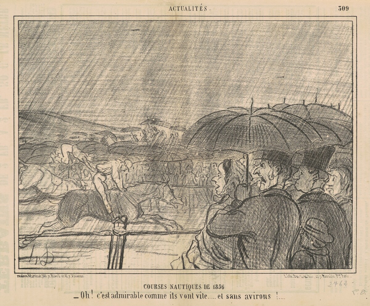 Courses nautiques de 1856 by Honoré Daumier