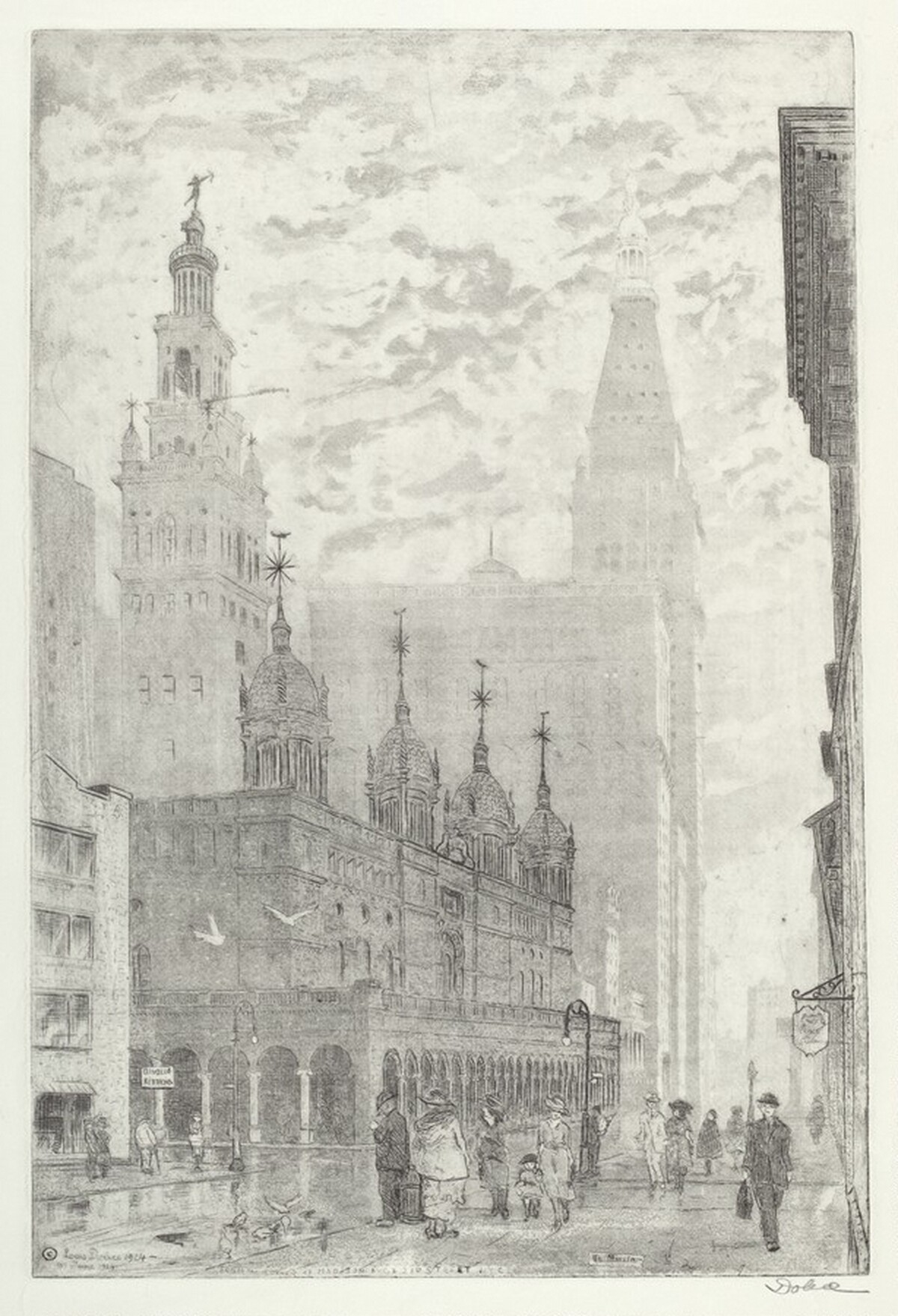 From the Corner of Madison Ave & 28th St., NYC by Leon Louis Dolice
