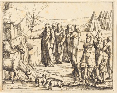 Moses Striking the Rock