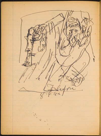 Skizze mit zwei Figuren (Sketch with Two Figures) [p. 12]