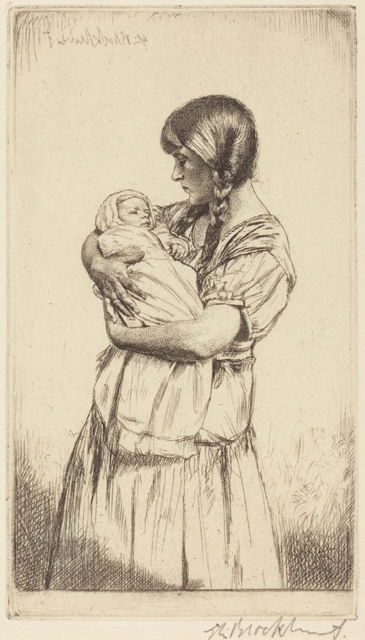 The Two Mélisandes by Gerald Leslie Brockhurst