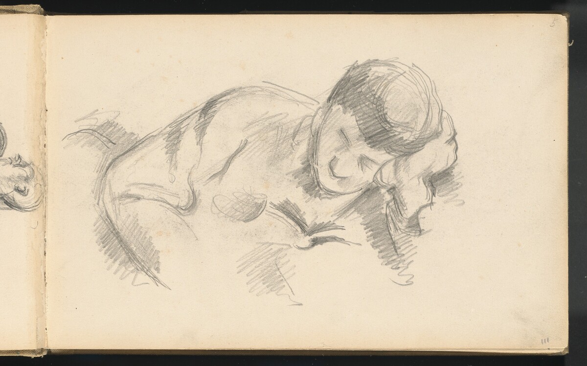 The Artist's Son Leaning on his Elbow by Paul Cezanne