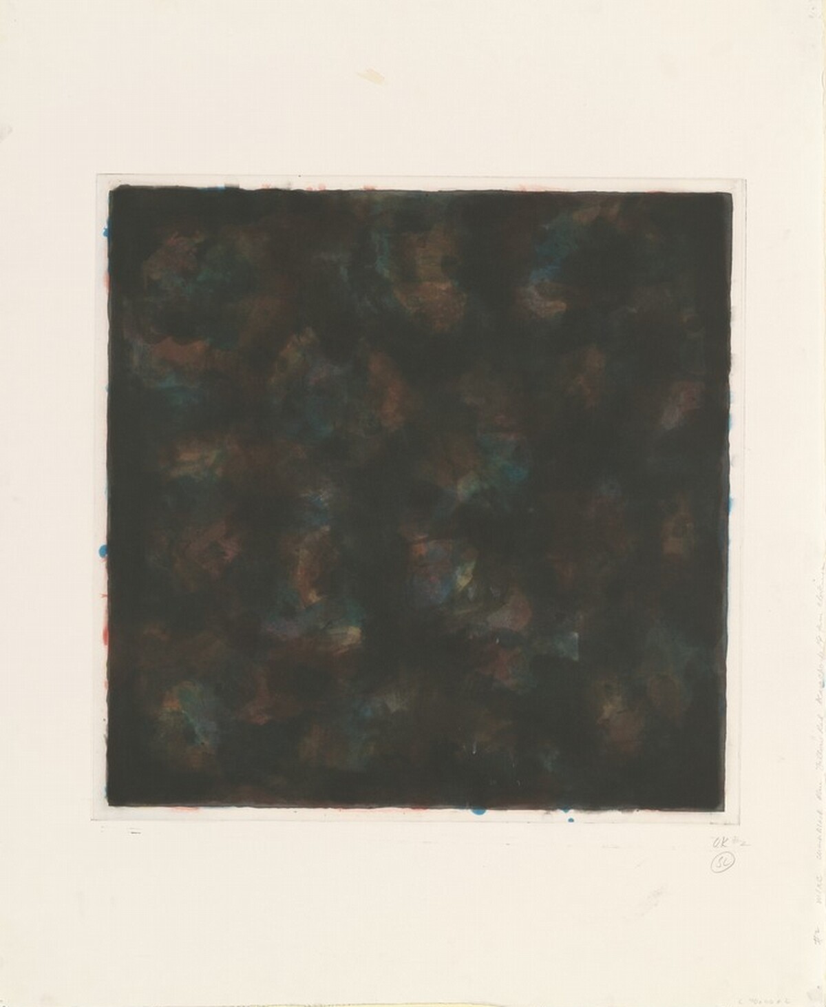 Color & Black, 40 x 40/2 by Sol LeWitt