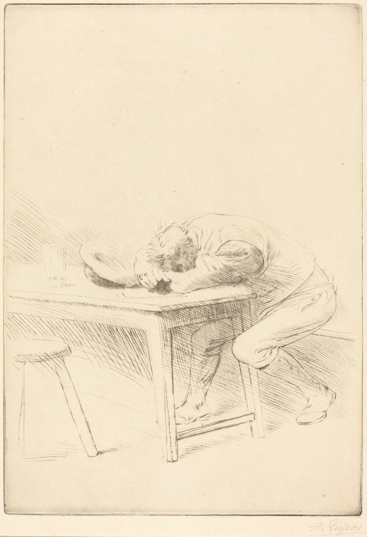 Siesta of a Laborer (Sieste d'un ouvrier) by Alphonse Legros