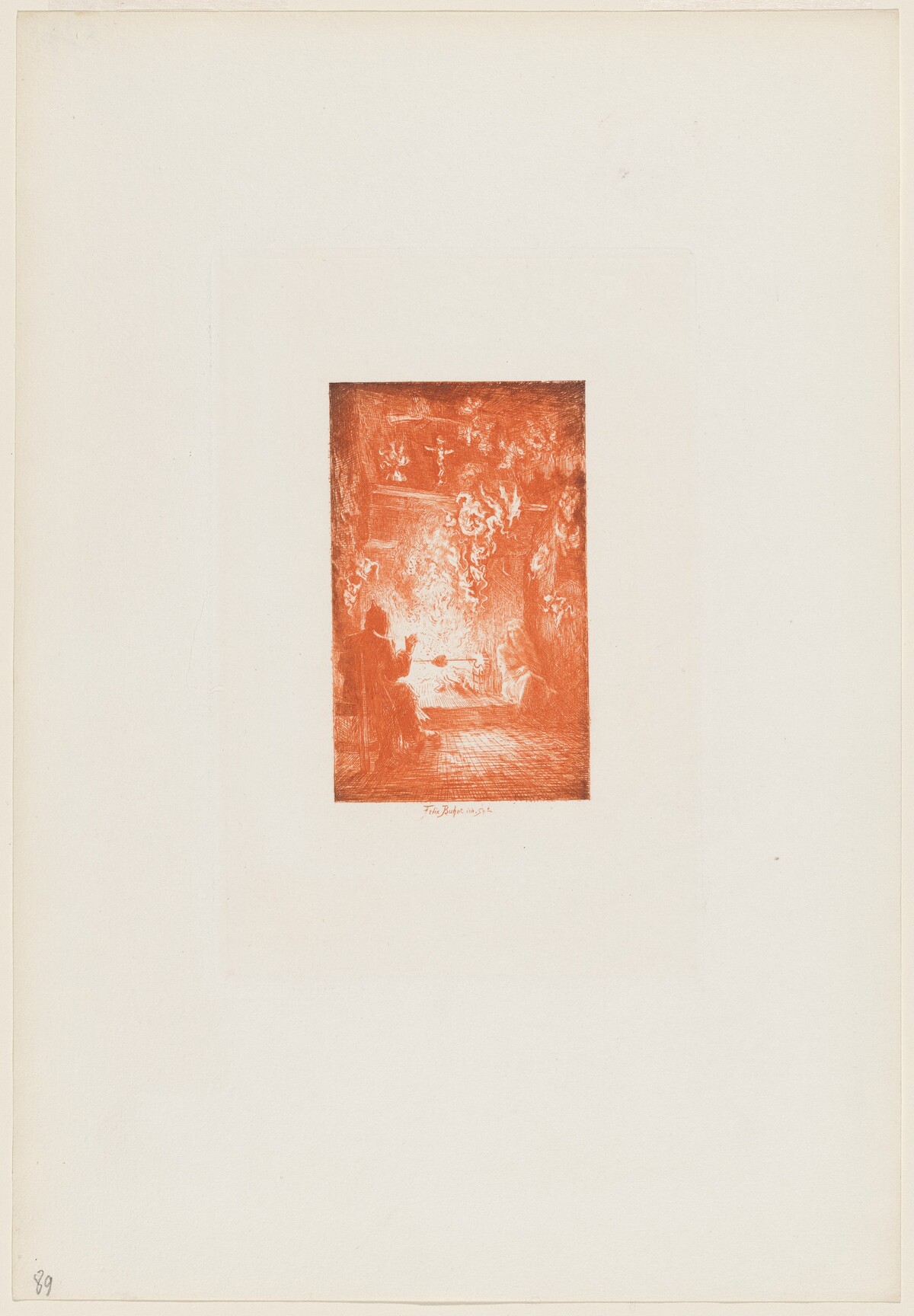 La Vision by Félix-Hilaire Buhot