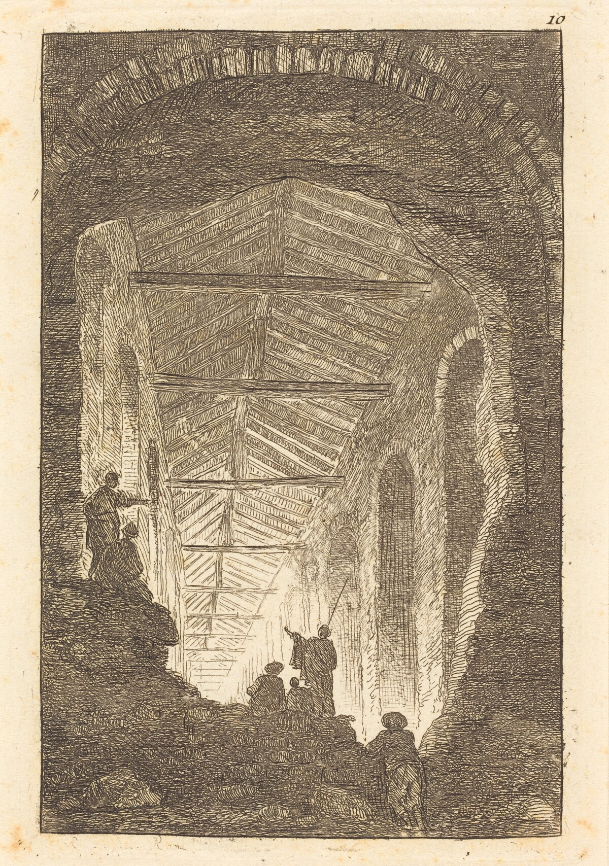 The Ancient Gallery by Hubert Robert