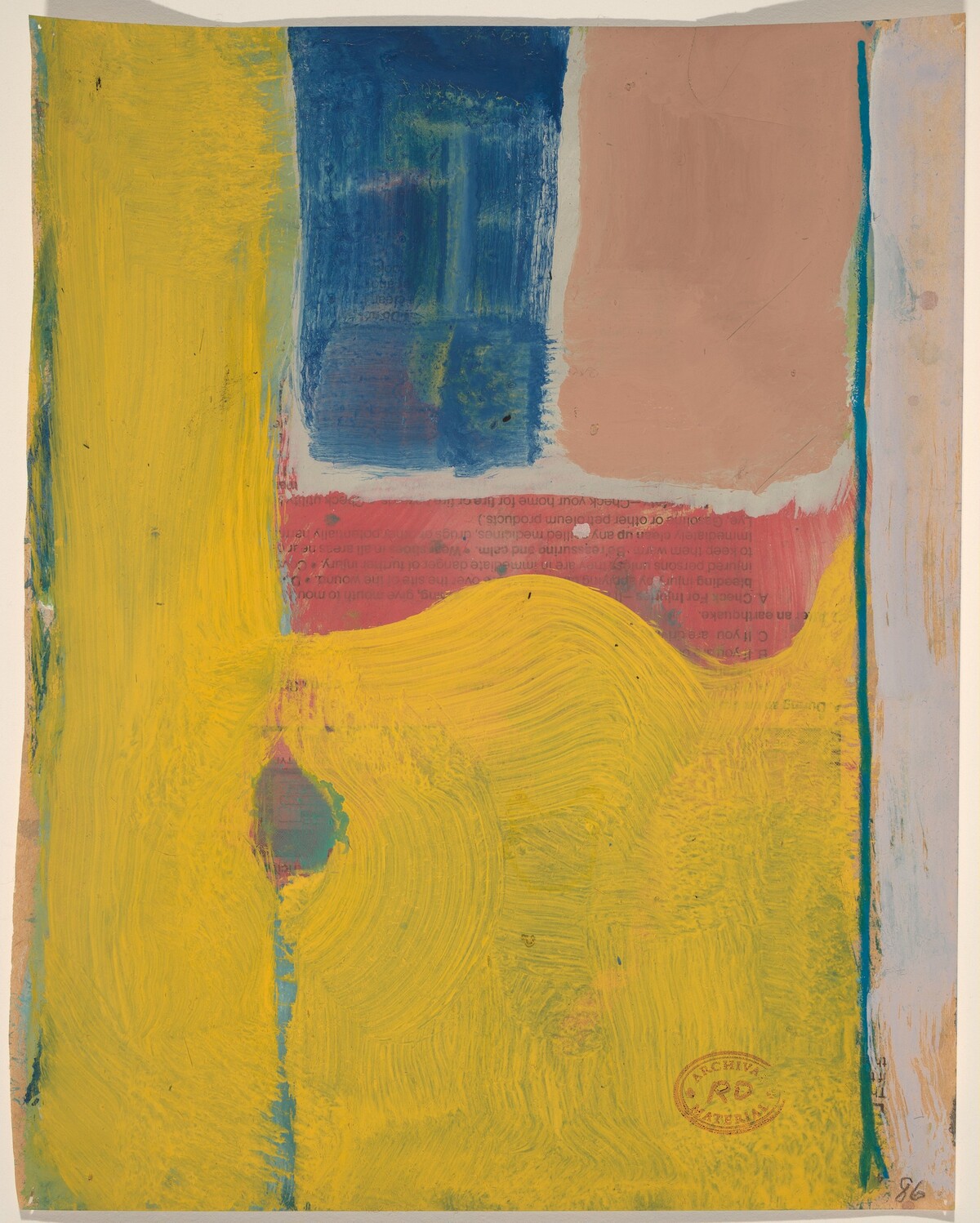Untitled [abstraction] by Richard Diebenkorn