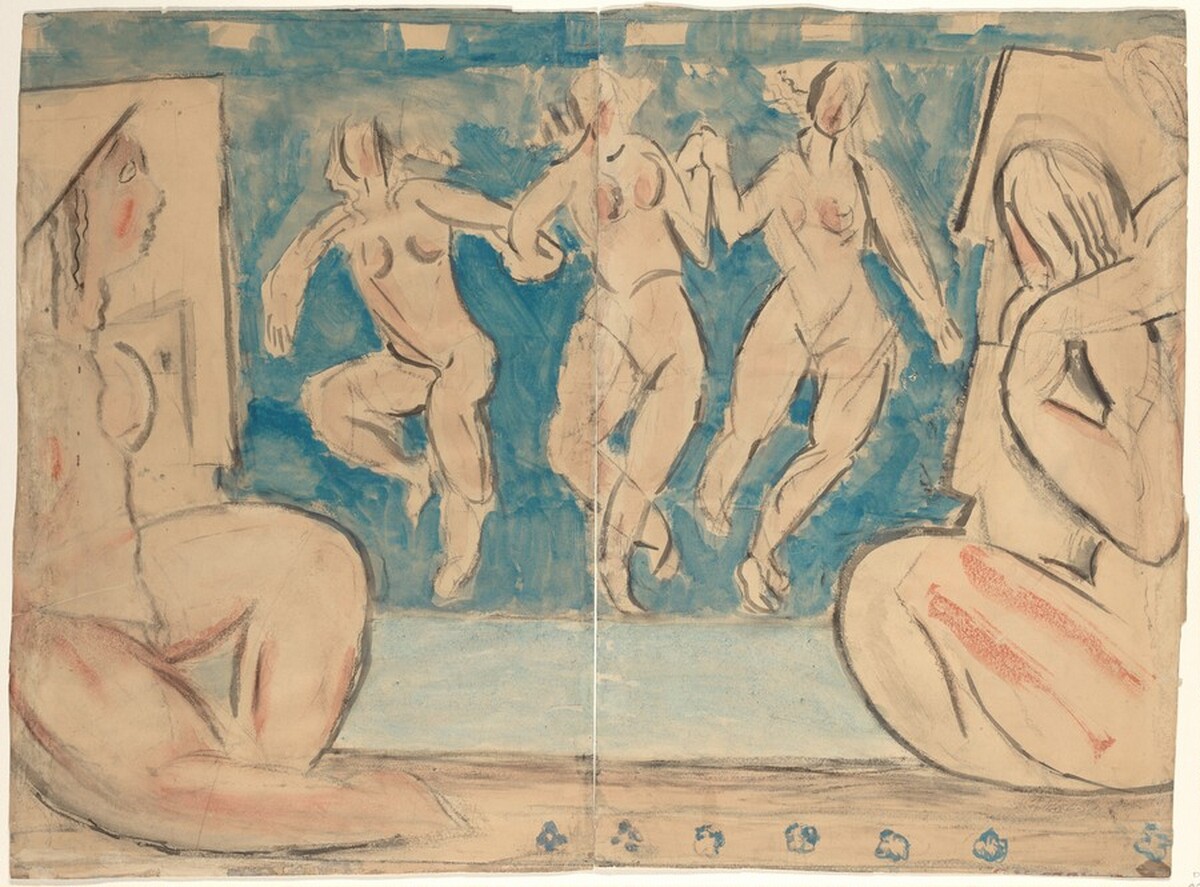 Dancing Female Nudes by John Marin
