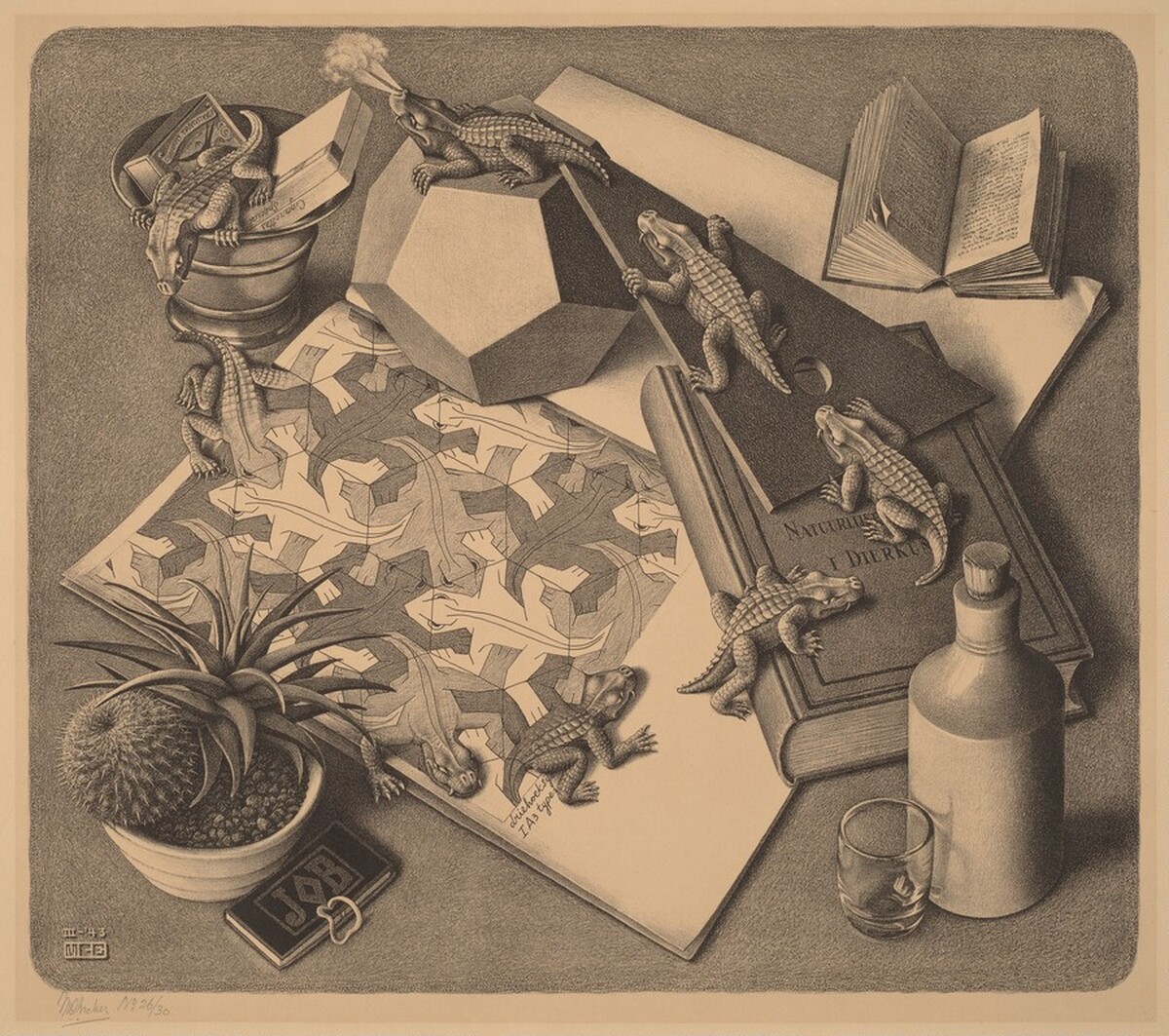 Reptiles by M.C. Escher