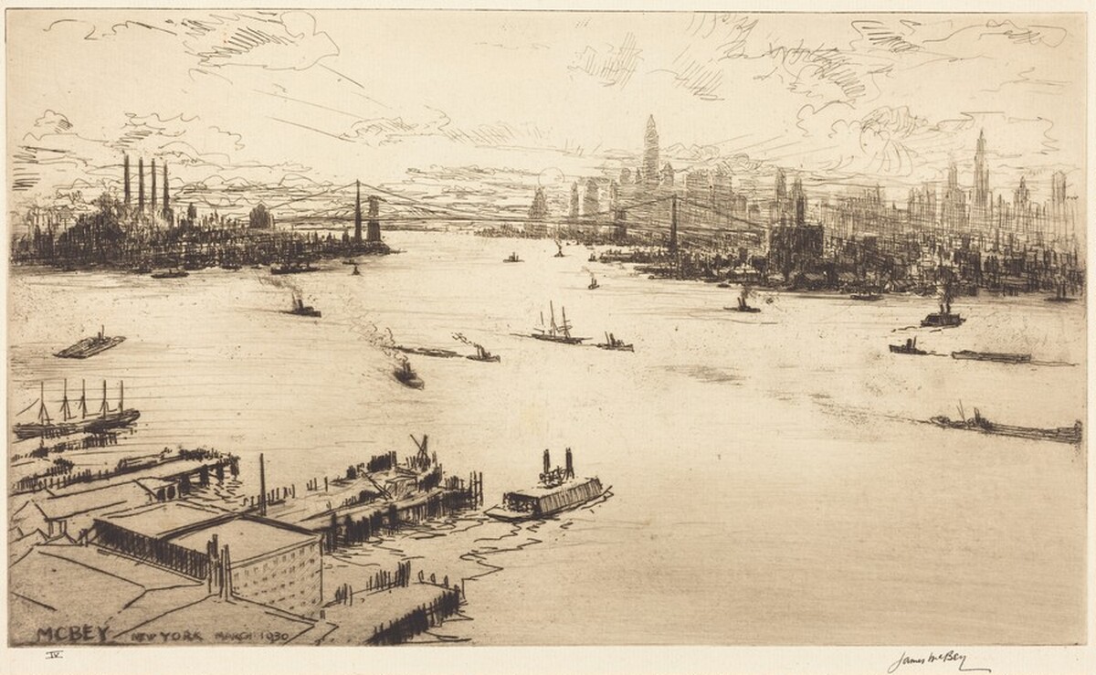 Manhattan by James McBey