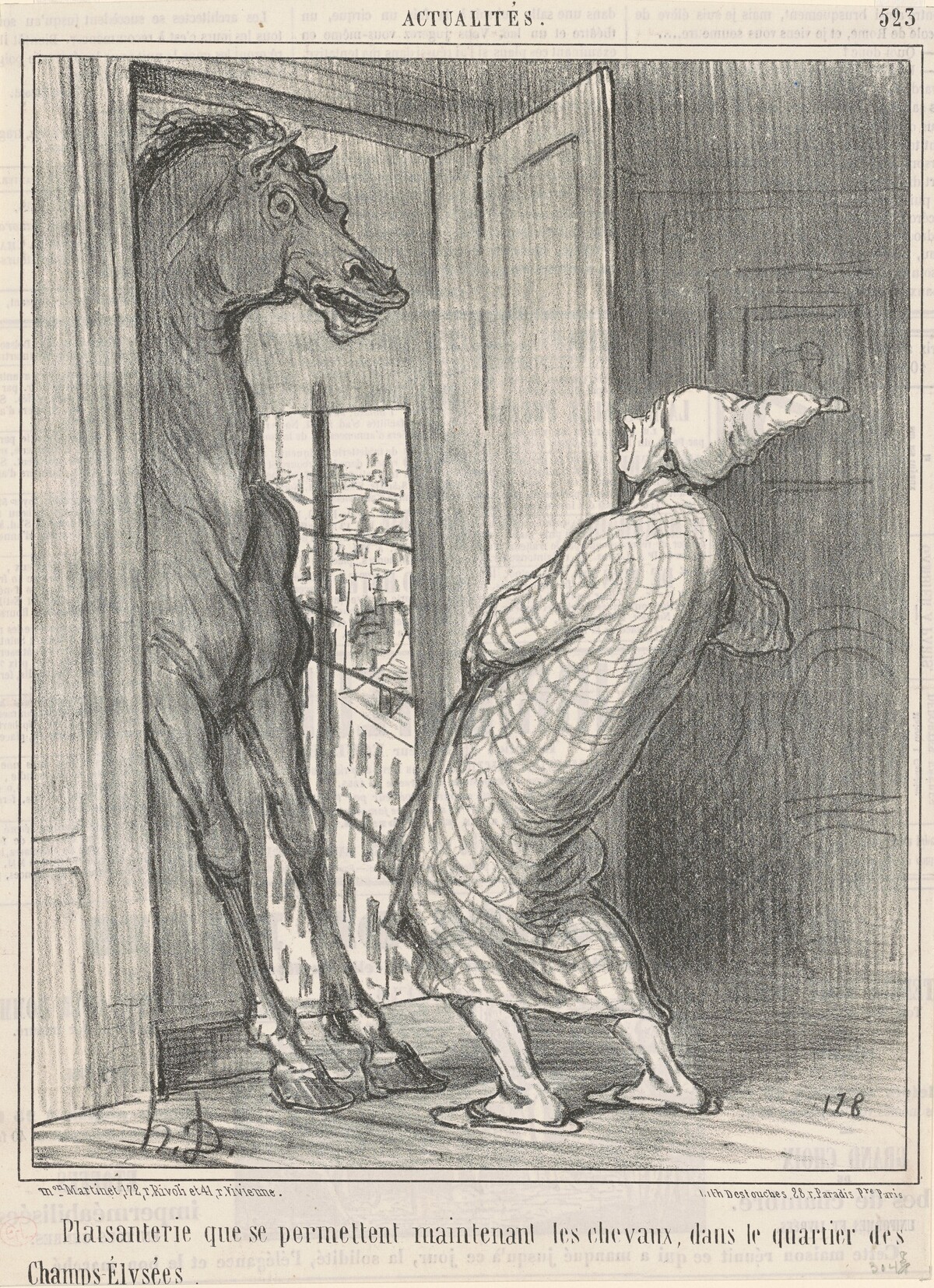 Plaisanterie que se permettent ... by Honoré Daumier