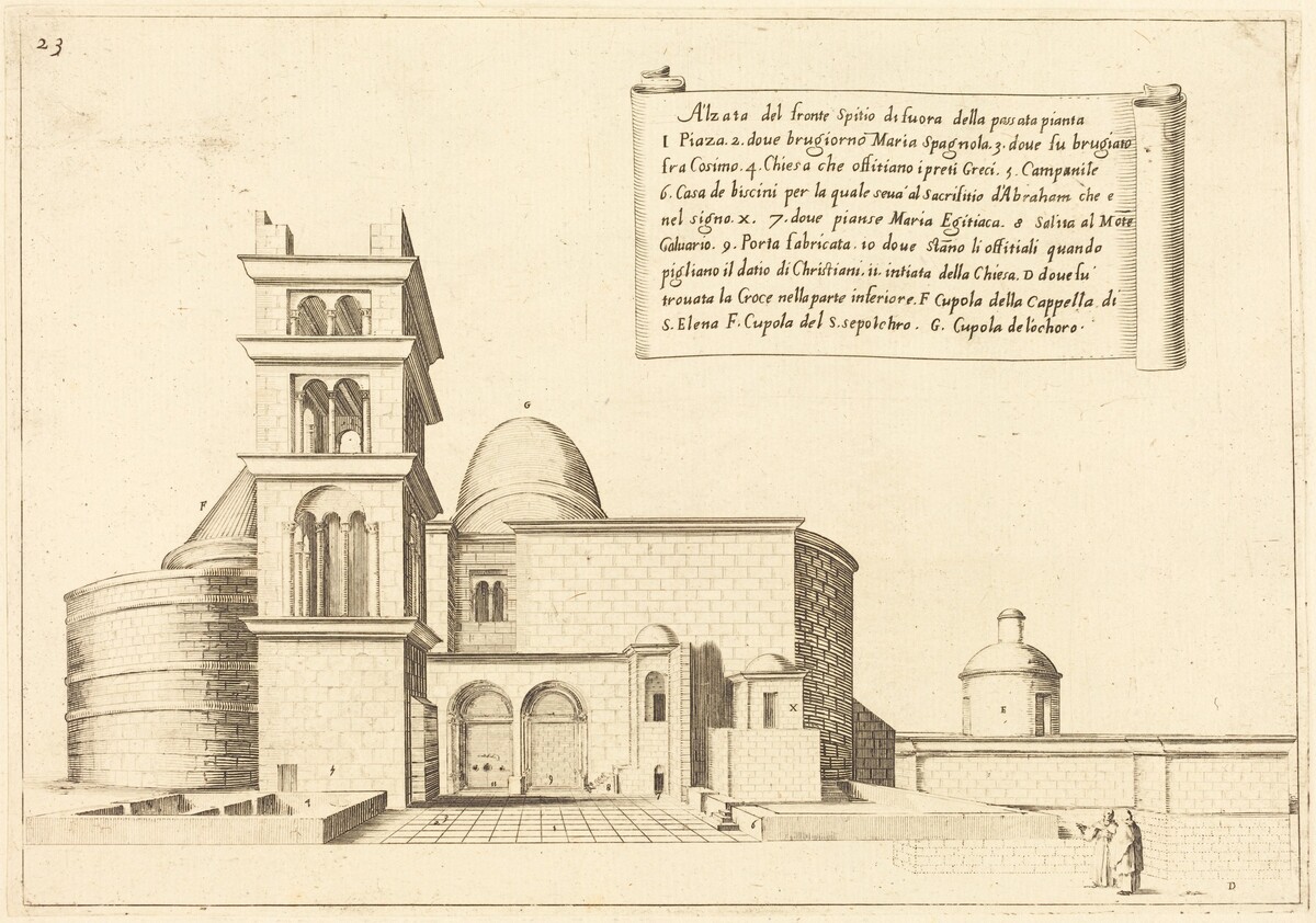 Elevation of a Church by Jacques Callot