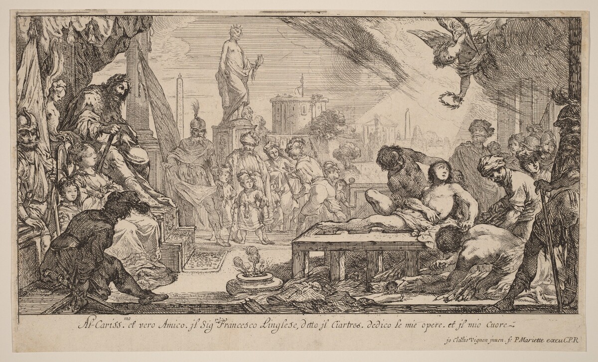 The Martyrdom of Saint Lawrence by Claude Vignon