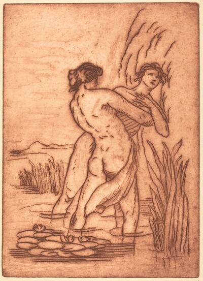 Couple Standing in Water