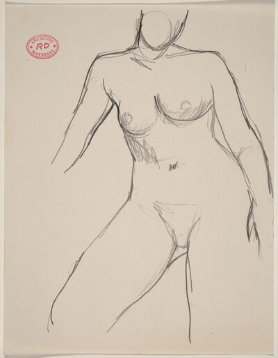 Untitled [contrapposto female nude]