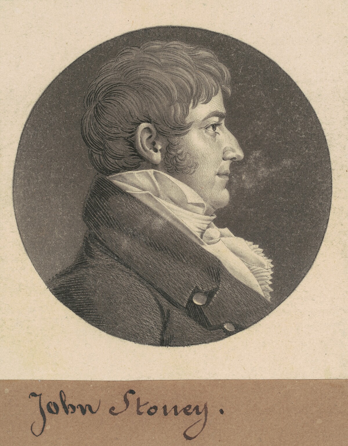 John Stoney by Charles B. J. Févret de Saint-Mémin