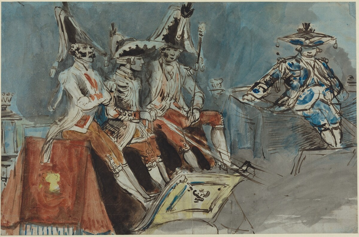 Coachmen by Attributed to Constantin Guys