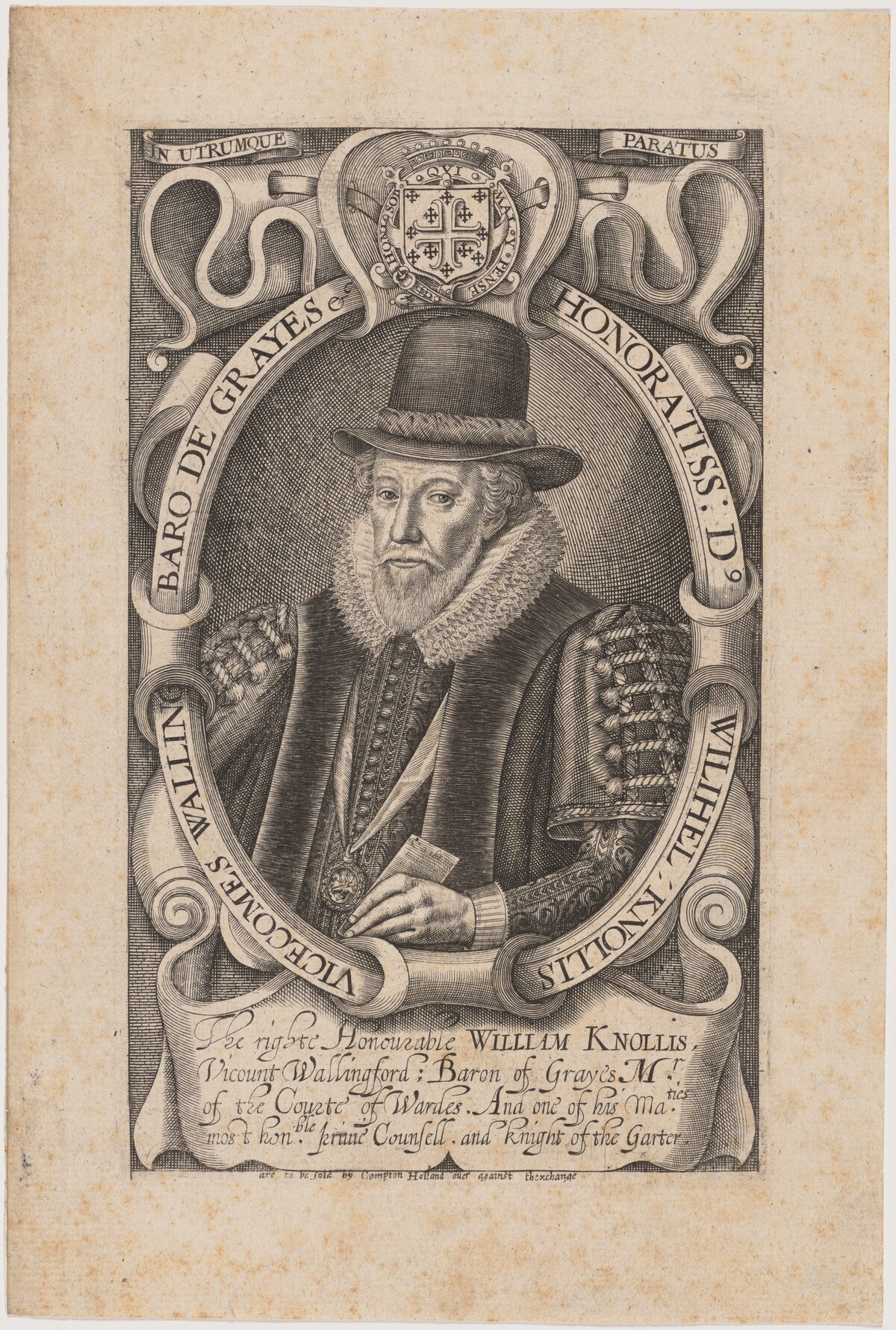 William Knollys, Earl of Banbury, When Viscount Wallingford by Simon de Passe