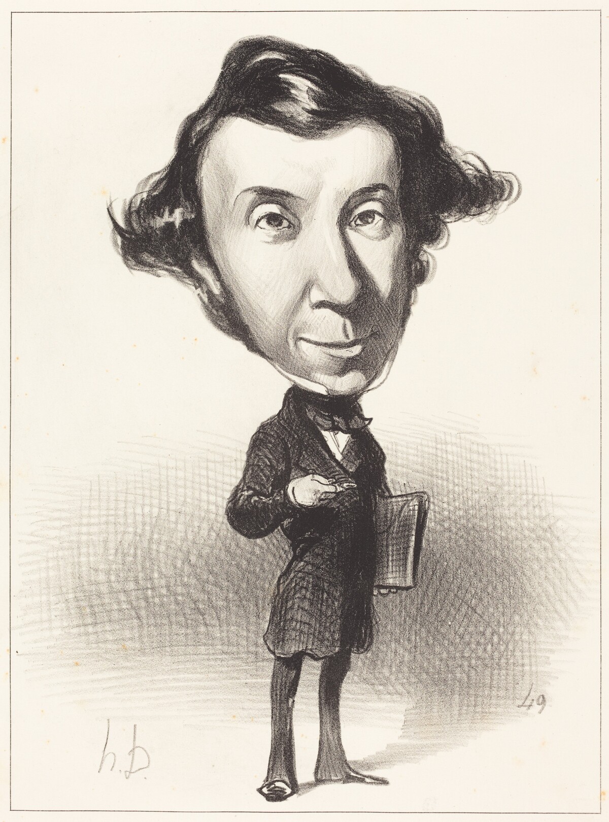 Alex. Ch. Henri de Tocqueville by Honoré Daumier