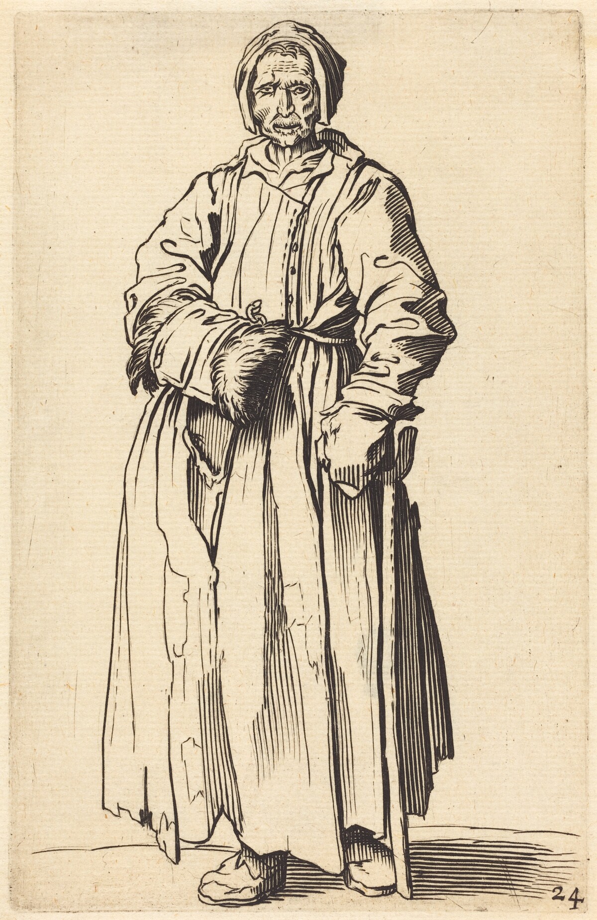 One-Eyed Woman by after Jacques Callot