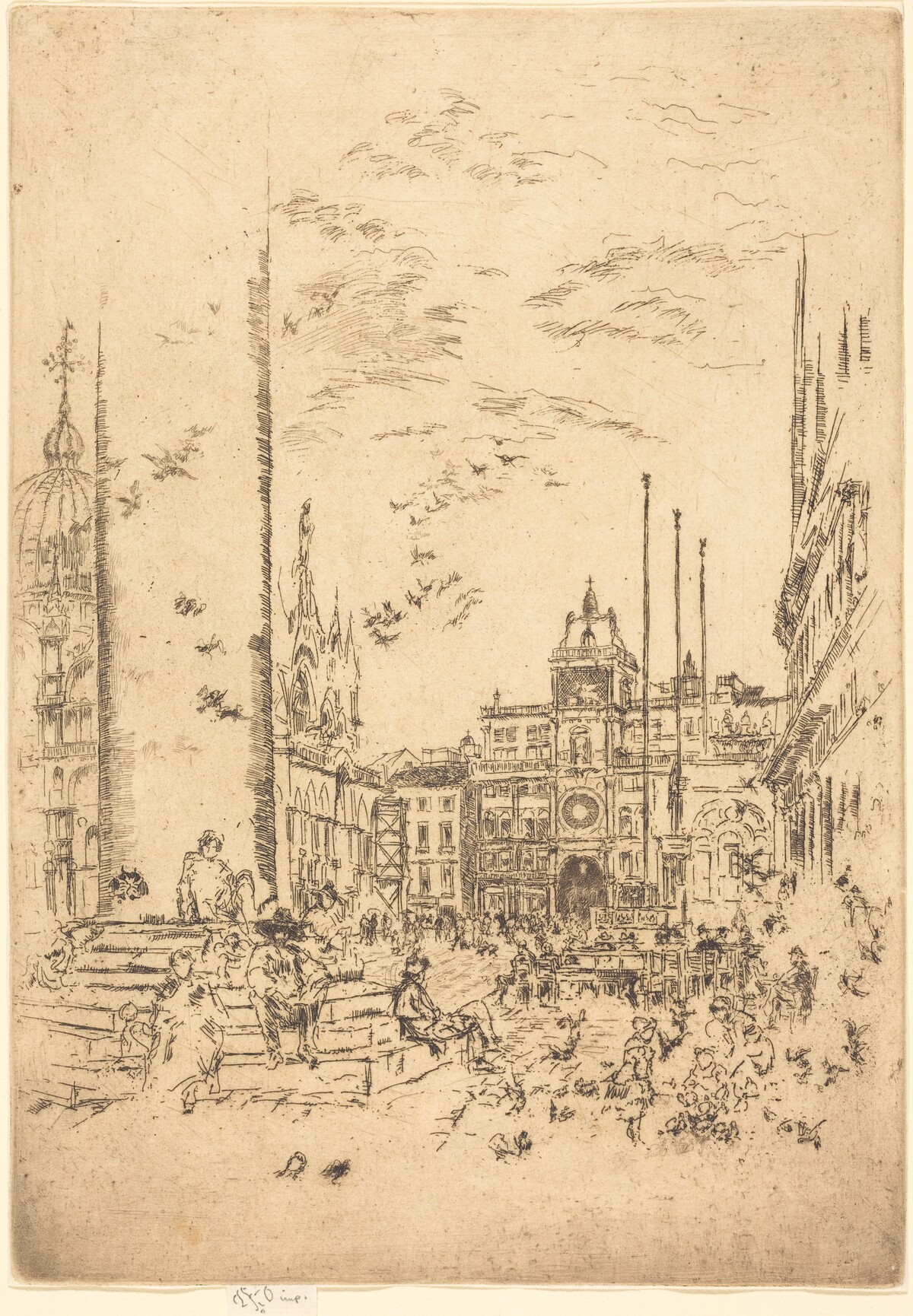The Piazzetta by James McNeill Whistler