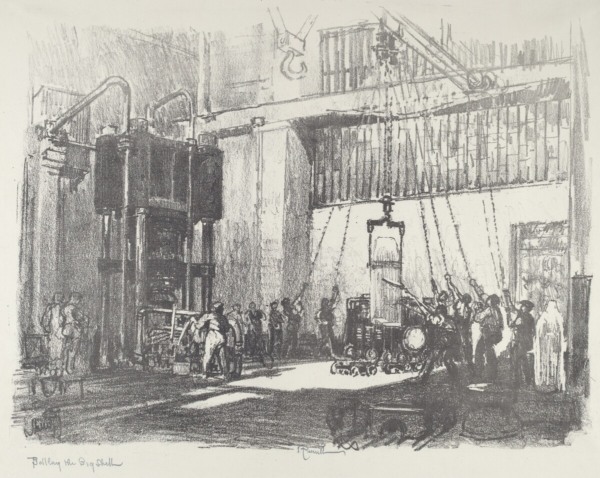 Bottling the Big Shell by Joseph Pennell