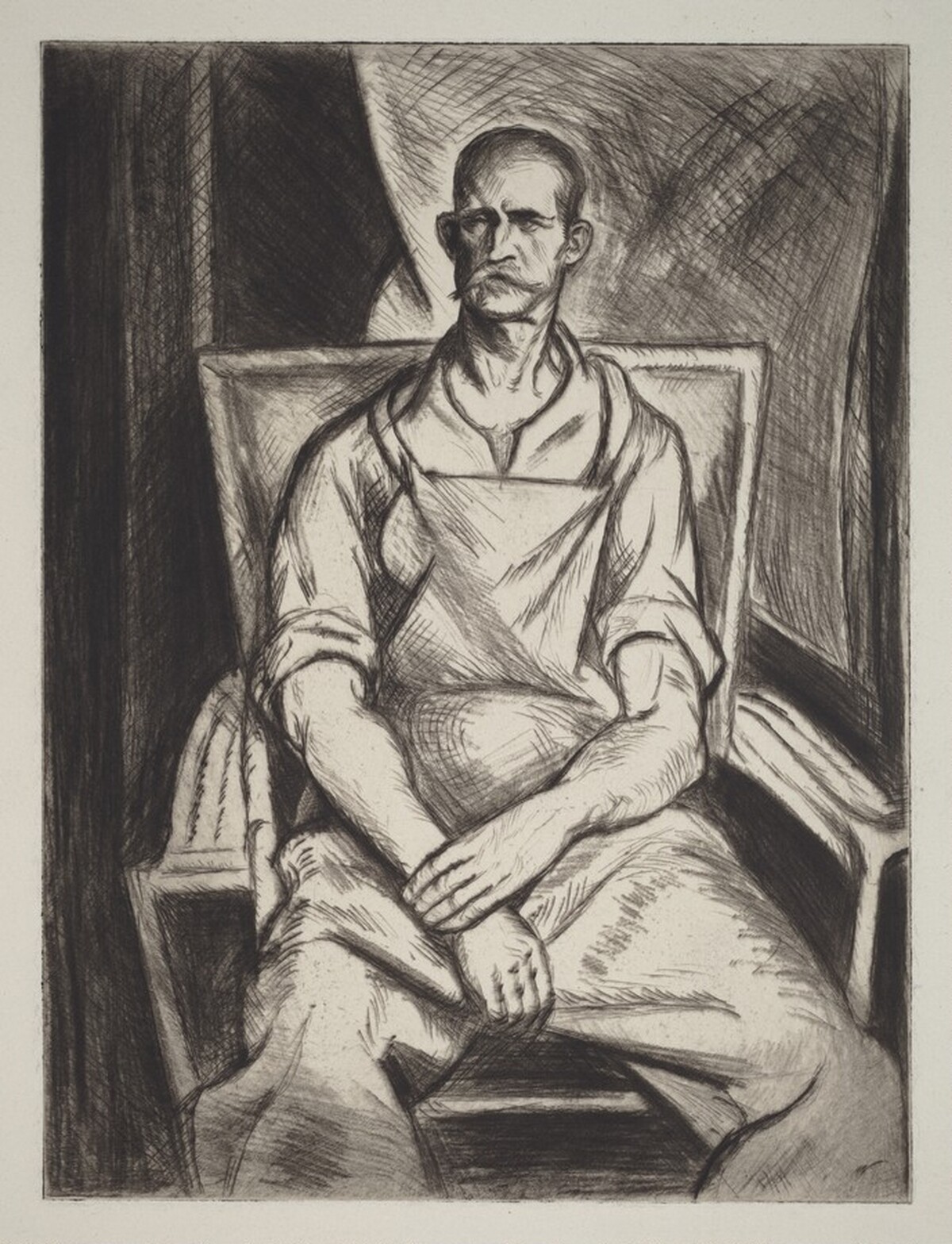 Portrat of Joseph Boston, Laborer by Samuel Pullman