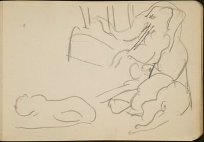 Zirkusnummer mit Elefanten (Circus Act with Elephants Reclining) [p. 71]