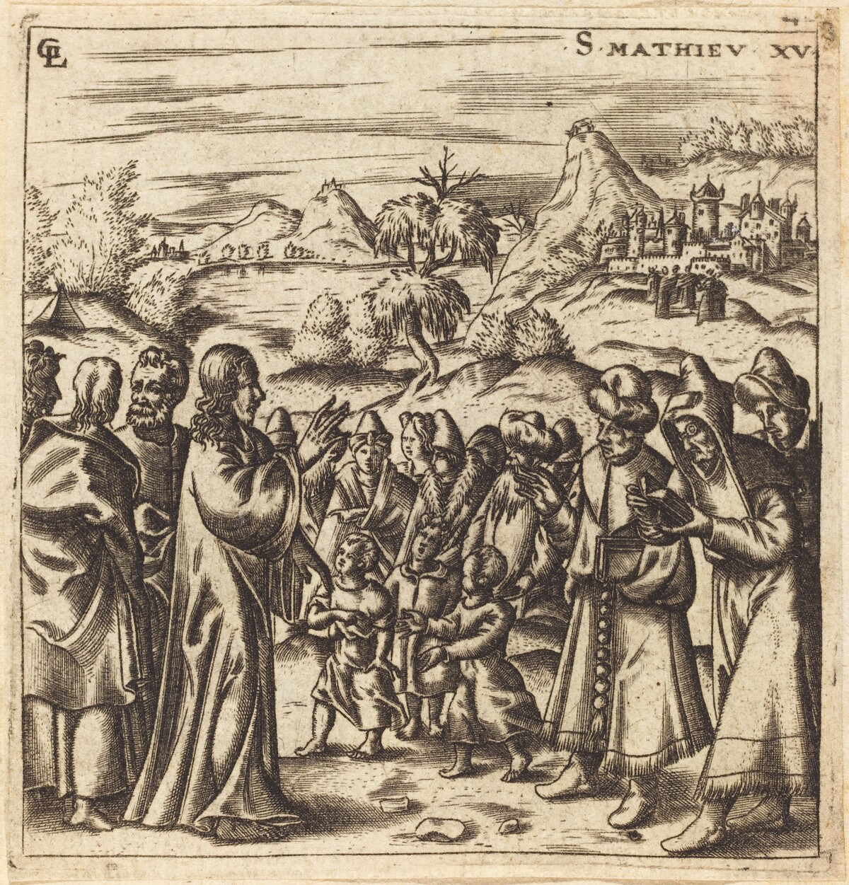 Christ Rebukes the Scribes and Pharisees by Léonard Gaultier