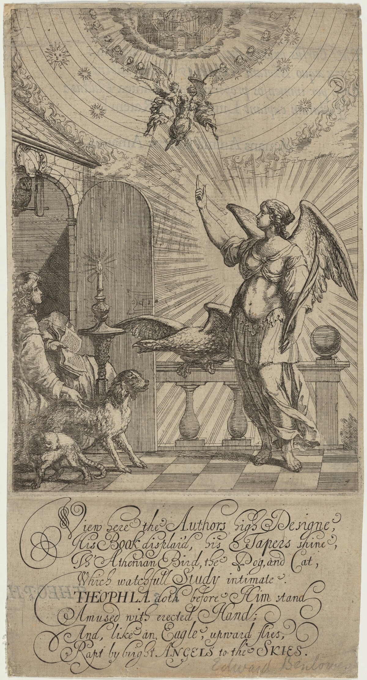 Illustration for Edward Benlowes, Theophila by after Francis Barlow
