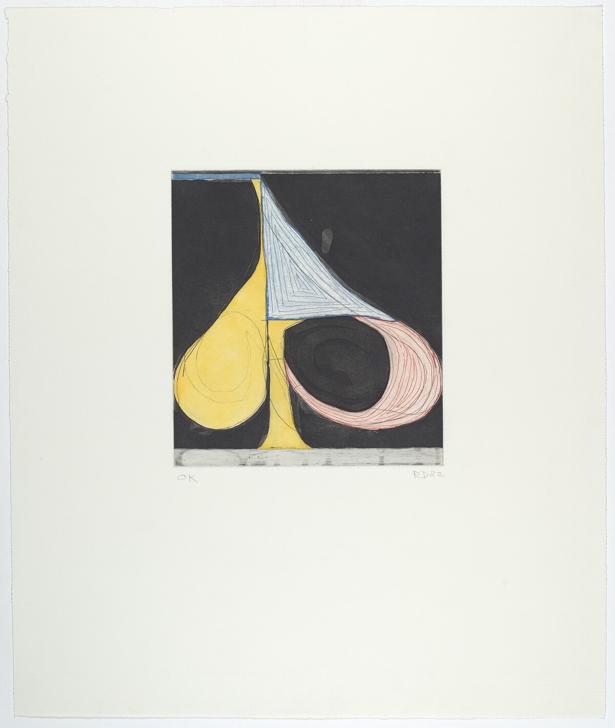 Tri-Color Spade by Richard Diebenkorn