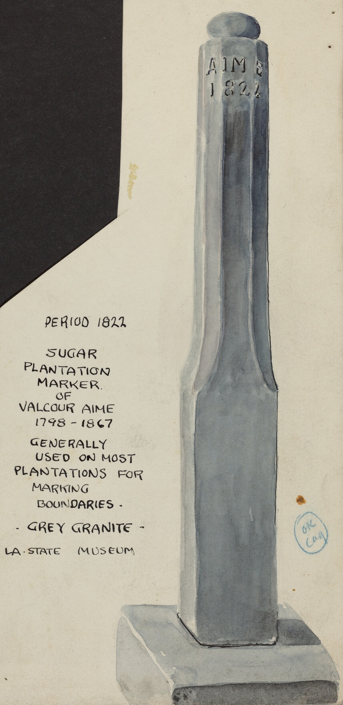 Sugar Plantation Marker by American 20th Century