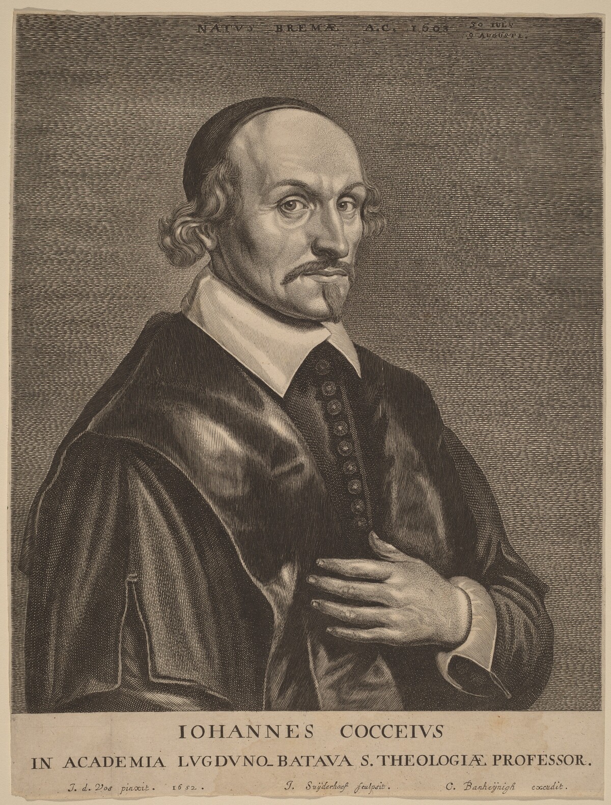 Johannes Cocceius by Jonas Suyderhoff after Jan de Vos