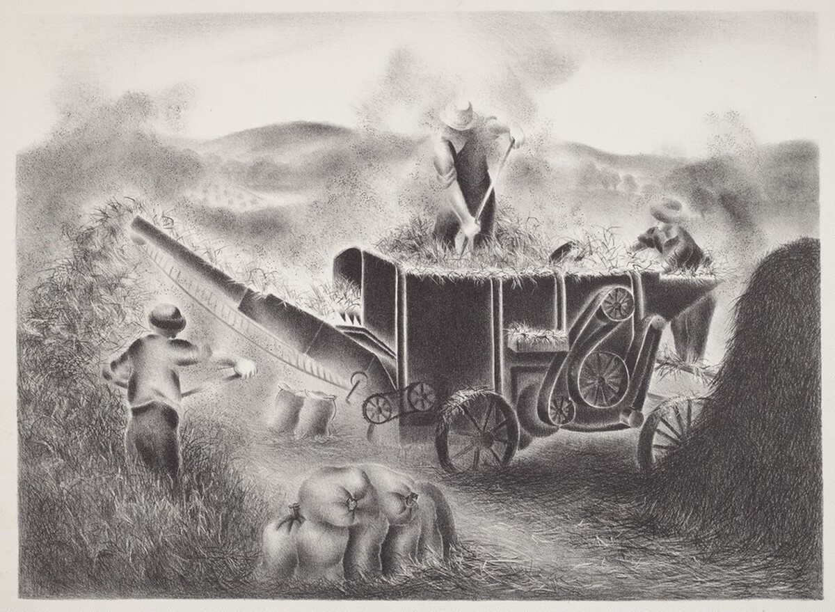 Threshing by Minnetta Good