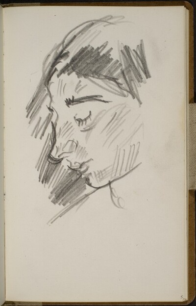 Weibliche Bildnisstudie (Female Portrait Study) [p. 5]