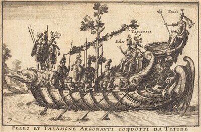 Peleo et Talamone Argonauti condotti da Tetide