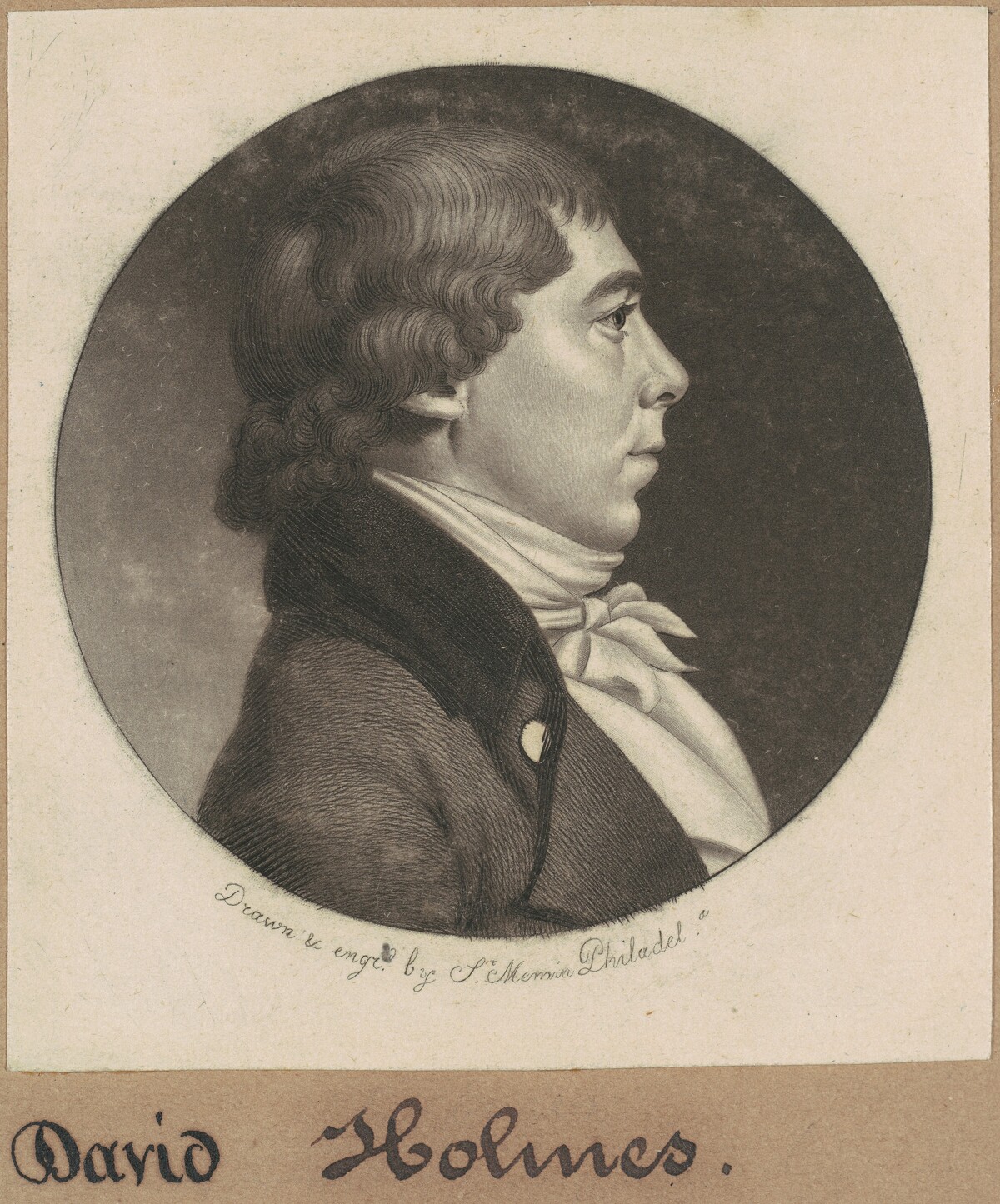 David Holmes by Charles B. J. Févret de Saint-Mémin