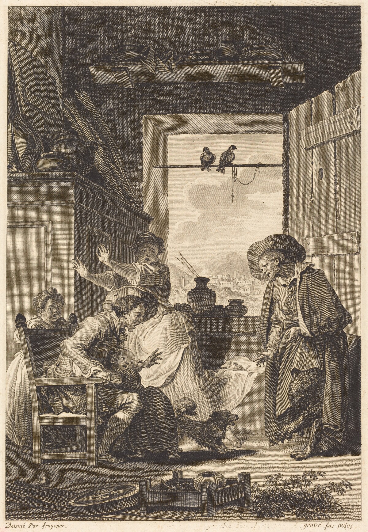 Belphegor by Charles Emmanuel Patas and Antoine-Jean Duclos after Jean-Honoré Fragonard