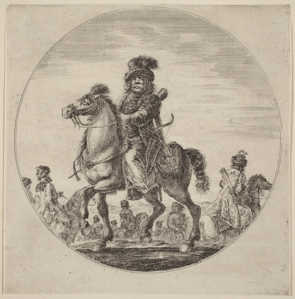 Hungarian Cavalier by Stefano Della Bella