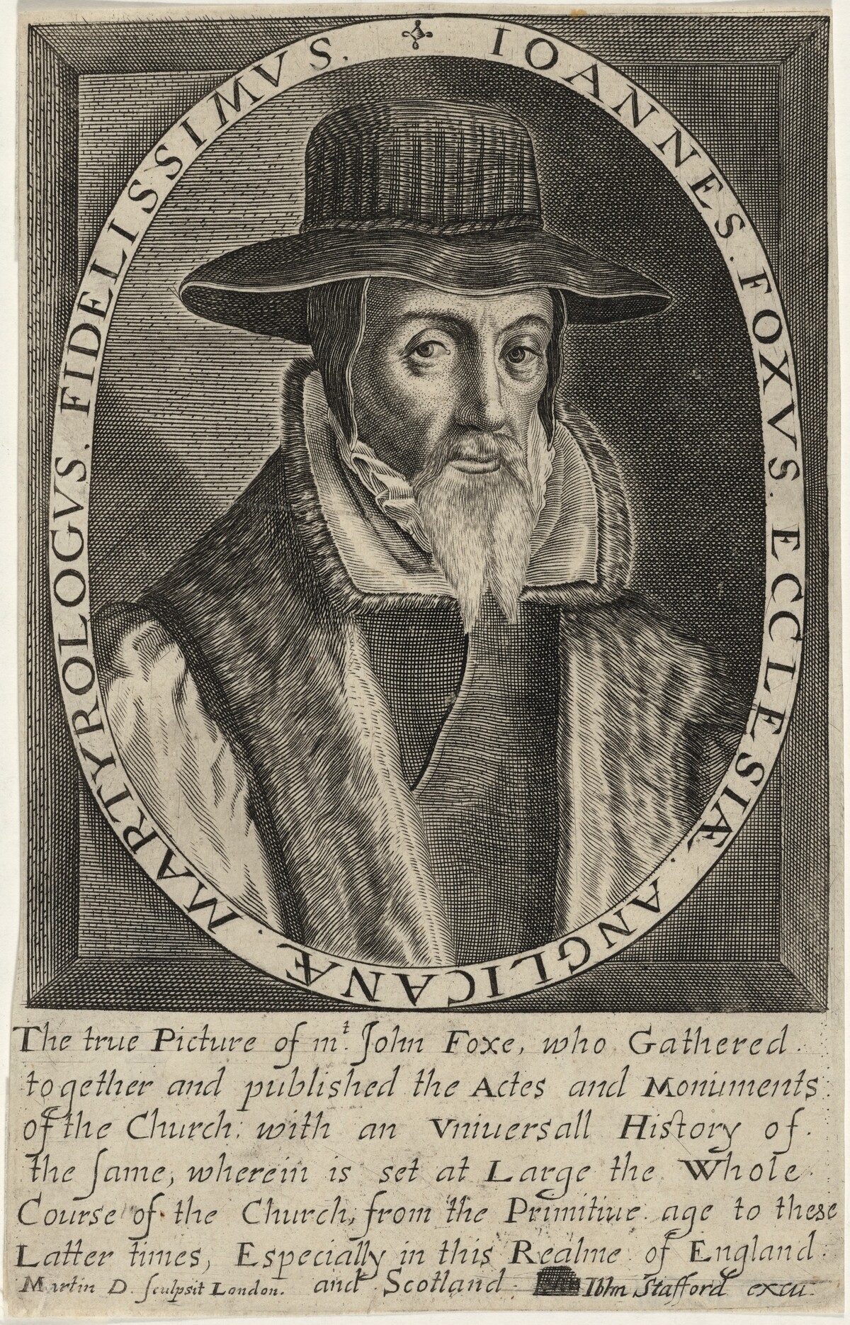 John Foxe, Author of Book of Martyrs by Martin Droeshout
