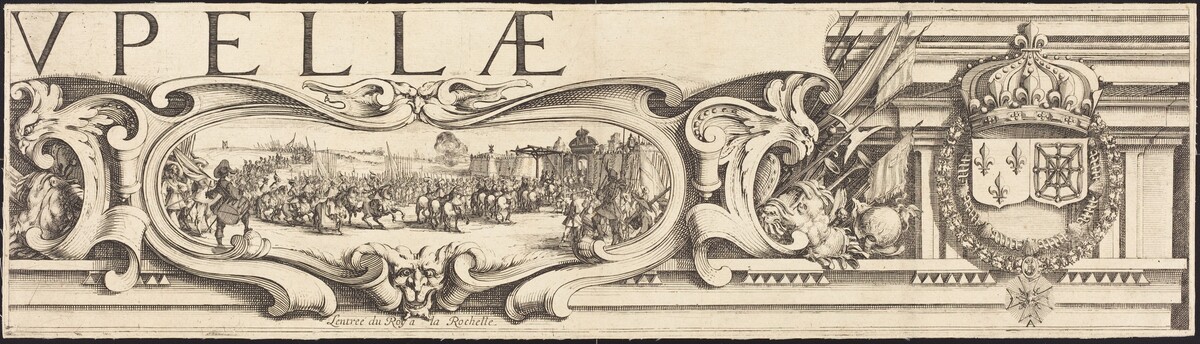The Siege of La Rochelle [plate 3 of 16;  set comprises 1952.8.97-112] by Jacques Callot and Abraham Bosse