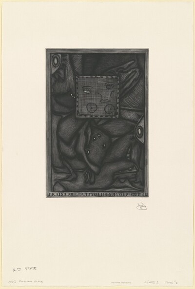 Untitled (Orange Mezzotint) [state proof of 2nd state]