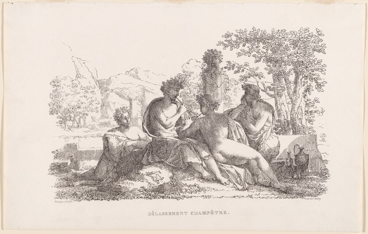 Délassement champêtre (Sylvan Leisure) by Philippe-Auguste Hennequin