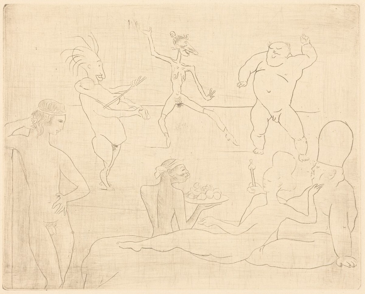 The Barbaric Dance (Before Salomé and Hérod) [La danse barbare (devant Salomé et Hérode)] by Pablo Picasso