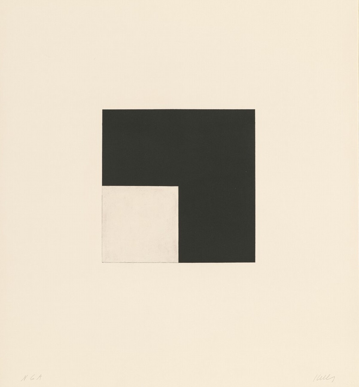 Square with Black by Ellsworth Kelly