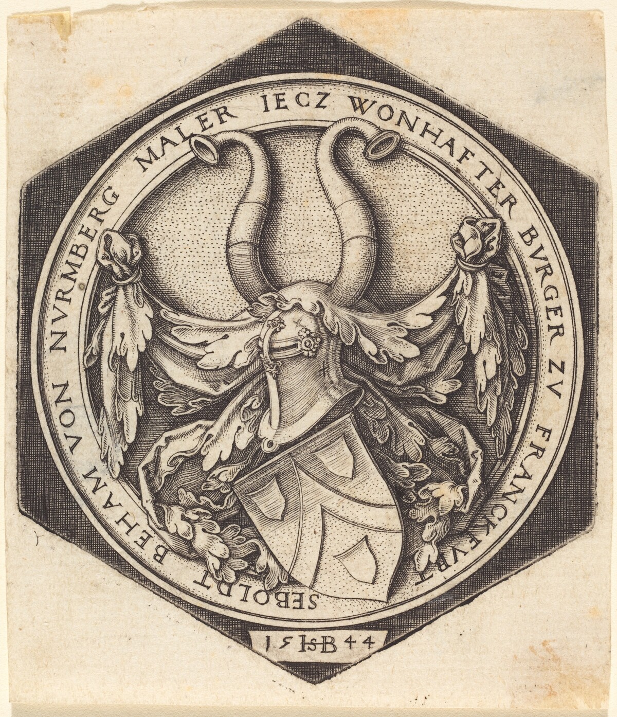 Coat of Arms of Sebald Beham by Sebald Beham