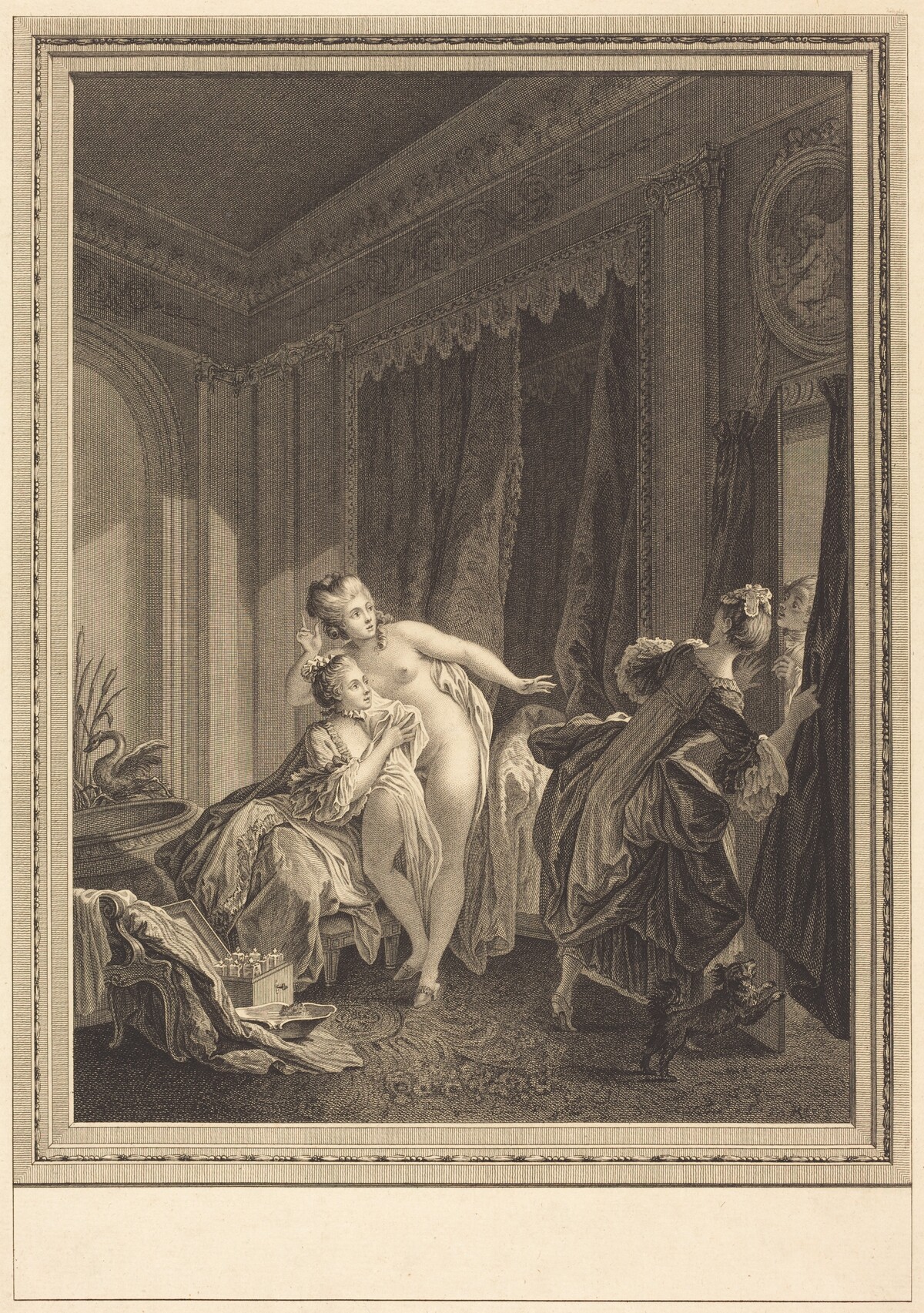 Le soir by Emmanuel Jean Nepomucène de Ghendt after Pierre-Antoine Baudouin